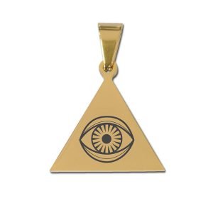 Pendentif Triangle doré avec œil